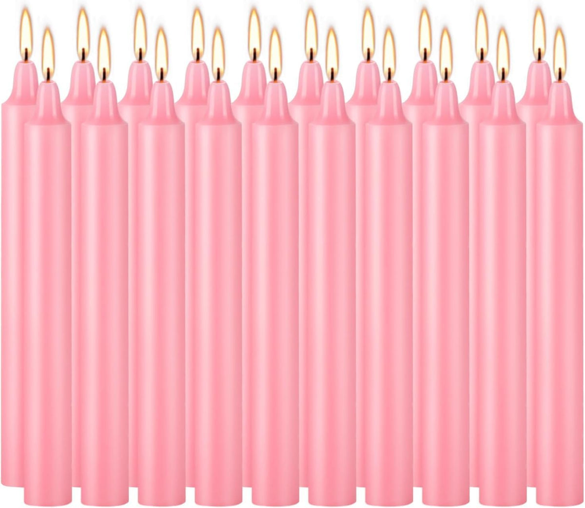 Set of 40 Pink Candles – Spell Chime Candles for Valentine's Day,Wedding,Rituals, Prayer