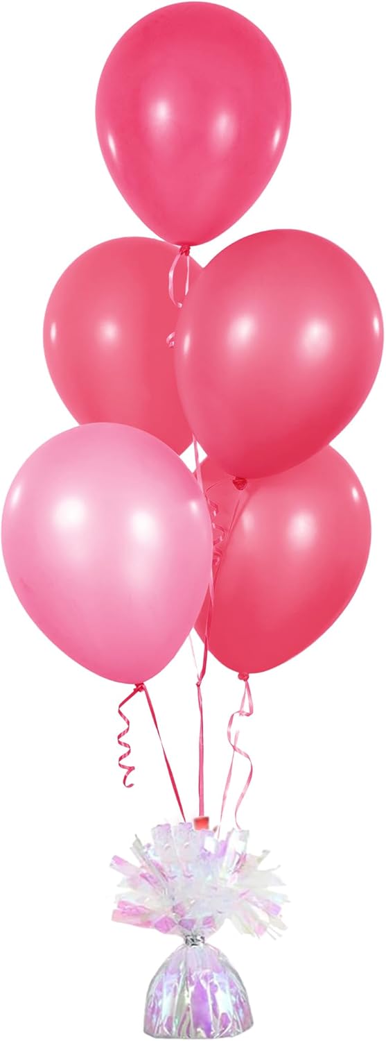 Metallic Balloon Weights, Birthday Party Favors, Novelty and Gag Gifts, 5.5" Inches, 12-Pack