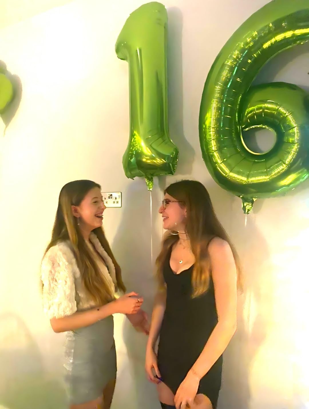 40 Inch Light Green Large Number 4 Balloons, Giant Foil Number Four 14 24 34 40 44 Balloons, Light