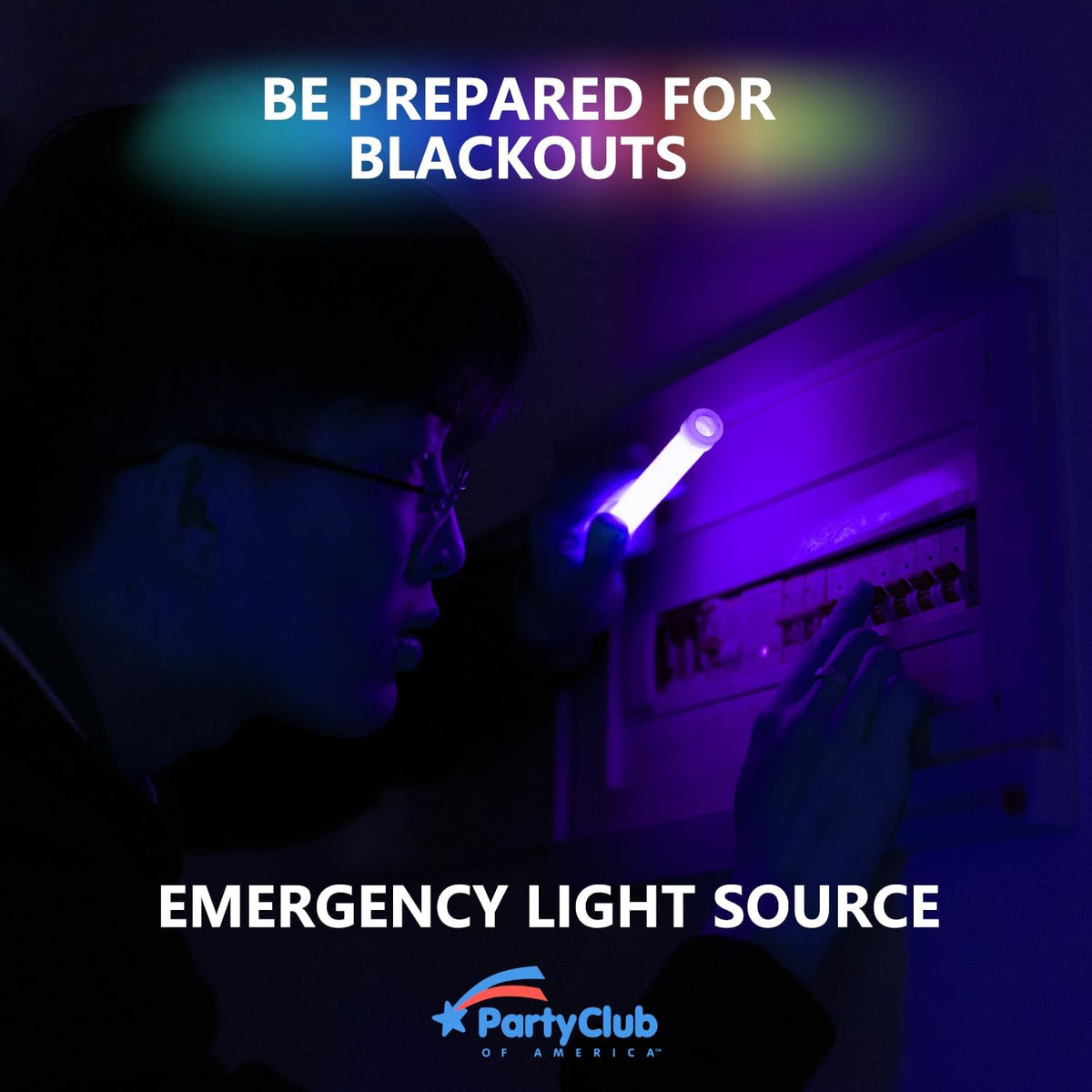 Premium Glow Fever Bulk Ultra Bright Multi Color Glow Sticks Emergency Light Sticks for Camping