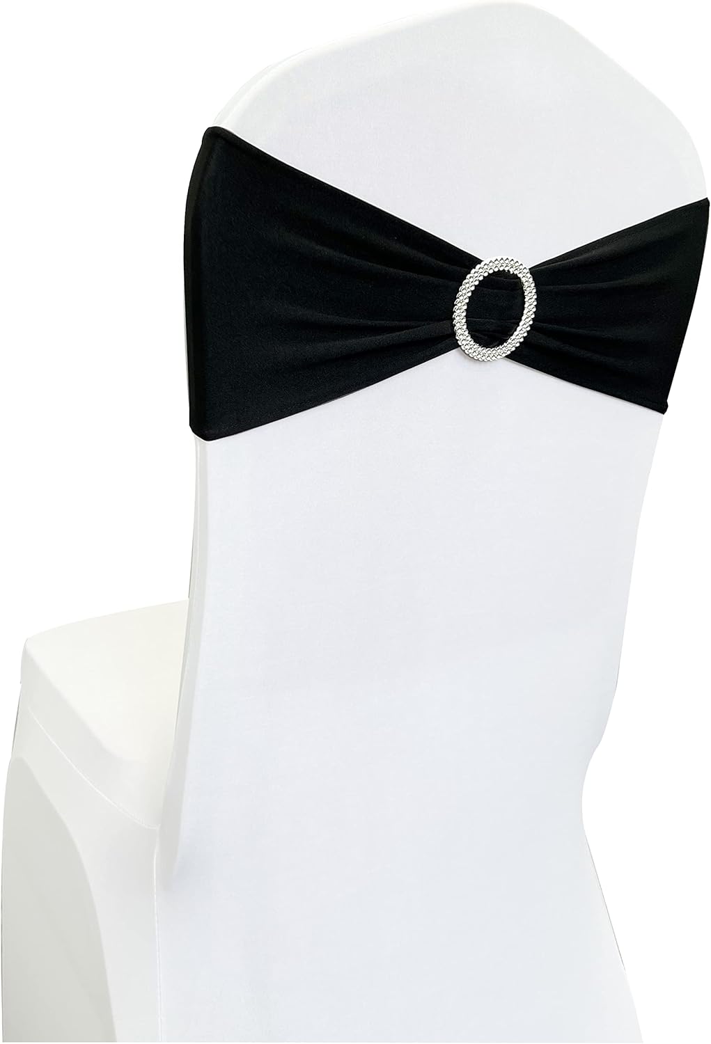 Spandex Chair Sashes Bands 30PCS Stretch Chair Ties Bows with Buckle Slider for Wedding Party