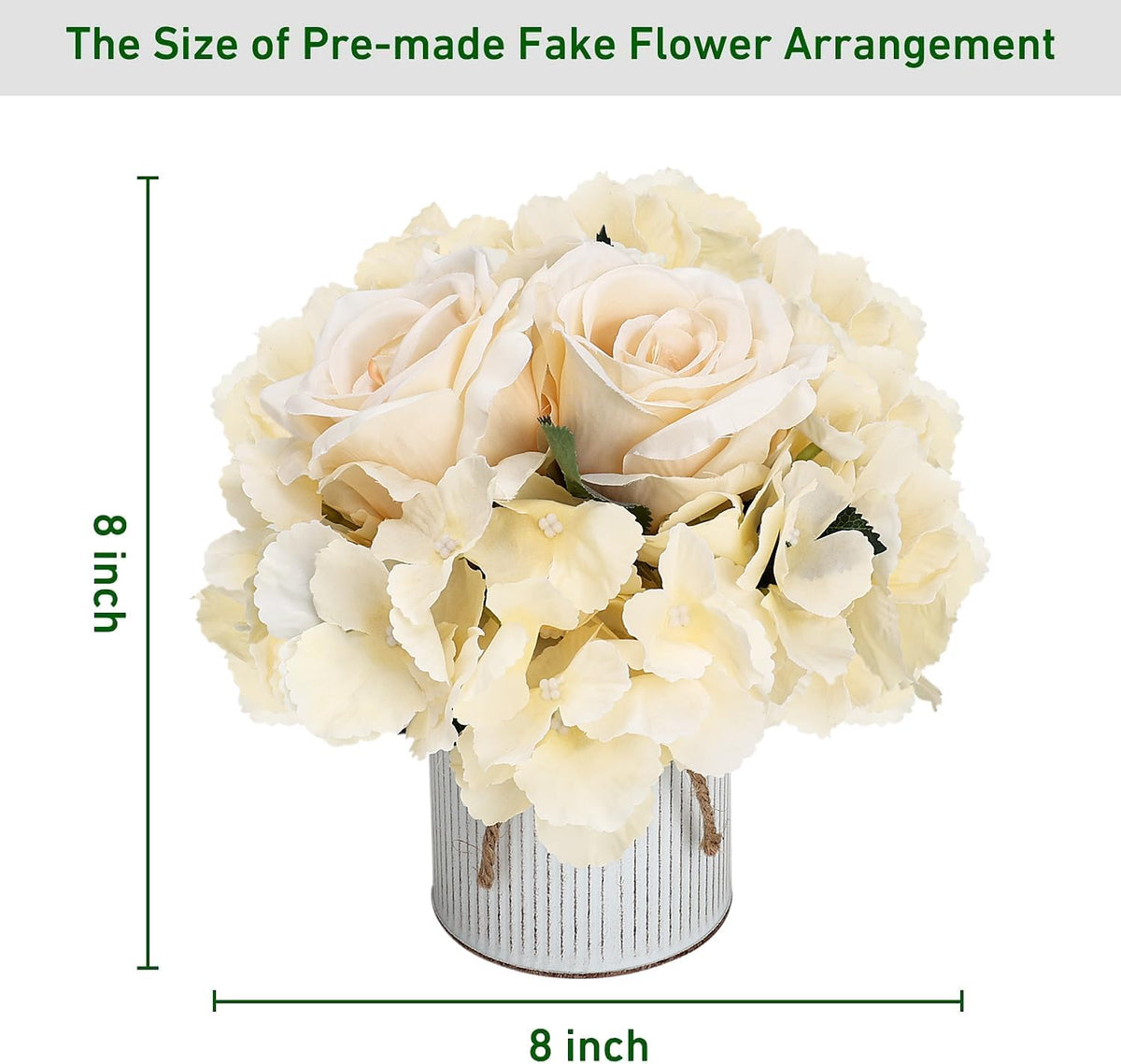 Flower Table Centerpieces - Set of 6 Floral Arrangement Artificial Wedding Hydrangeas Floral