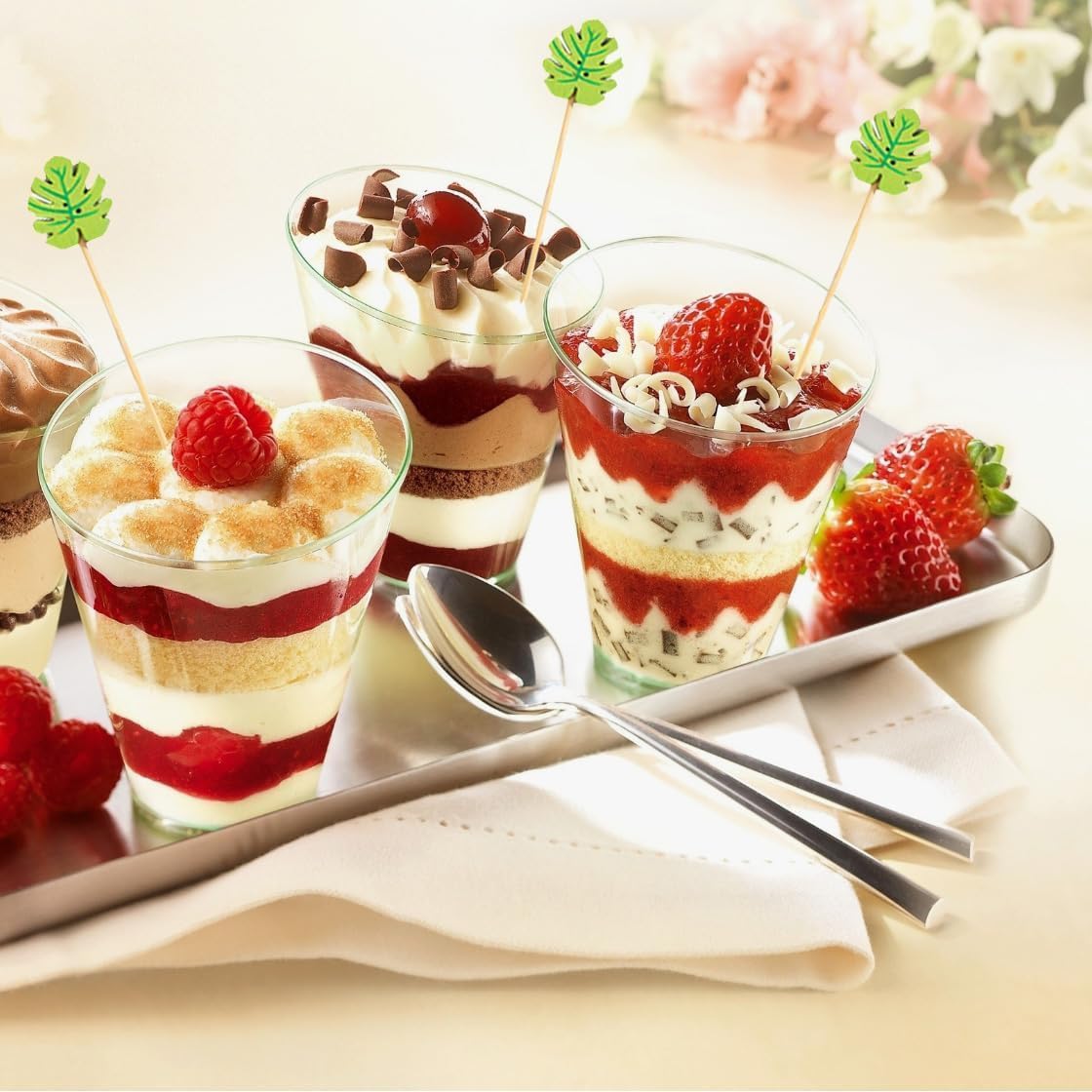 120 Pcs Monstera Leaf Cocktail Picks 4.7" Drinks Fruits Hawaiian Party Food Garnish Skewer Sticks