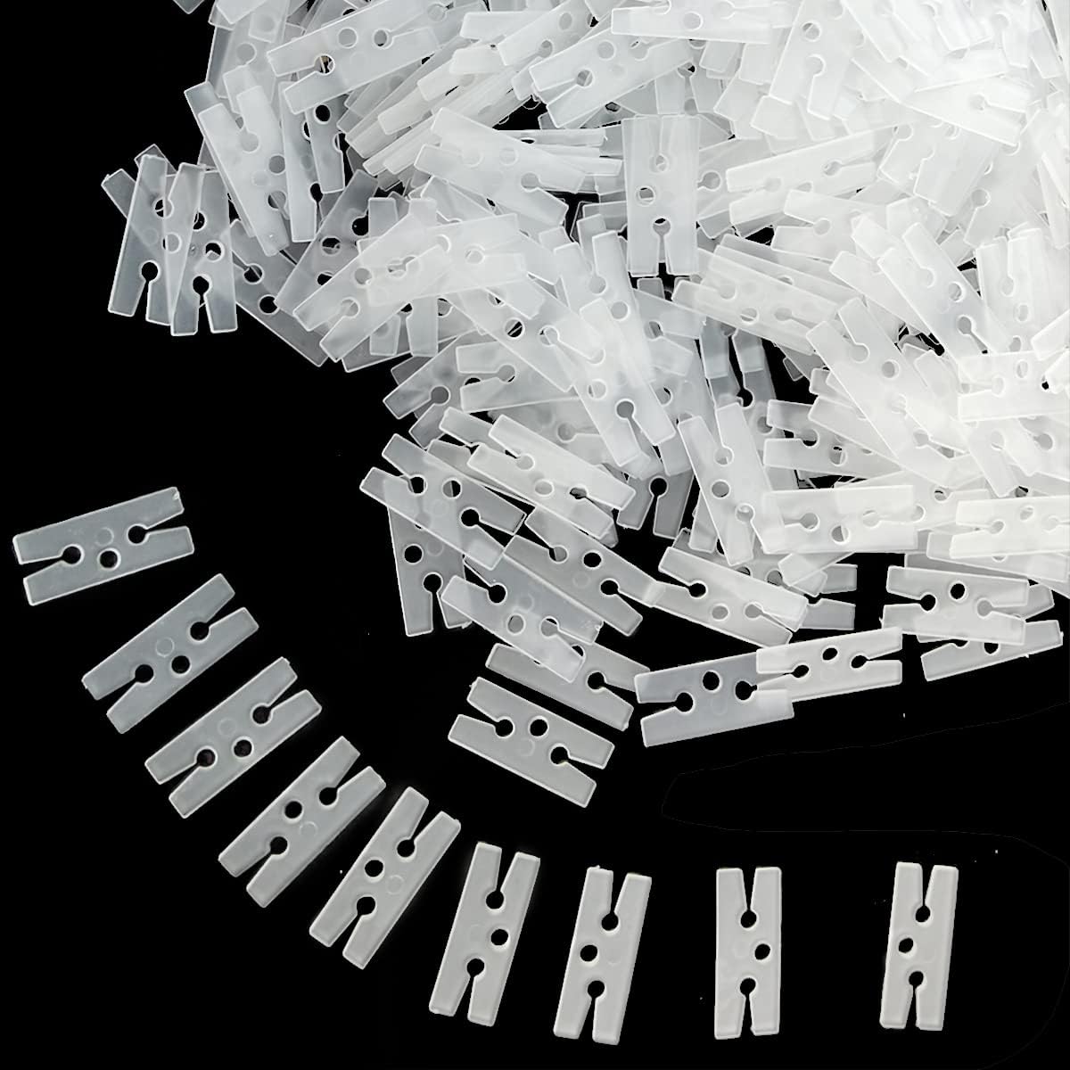 GXXMEI 300PCS Plastic Balloon Clips Ties for Sealing, H Shape Bulk Balloon Ties clips Tool for