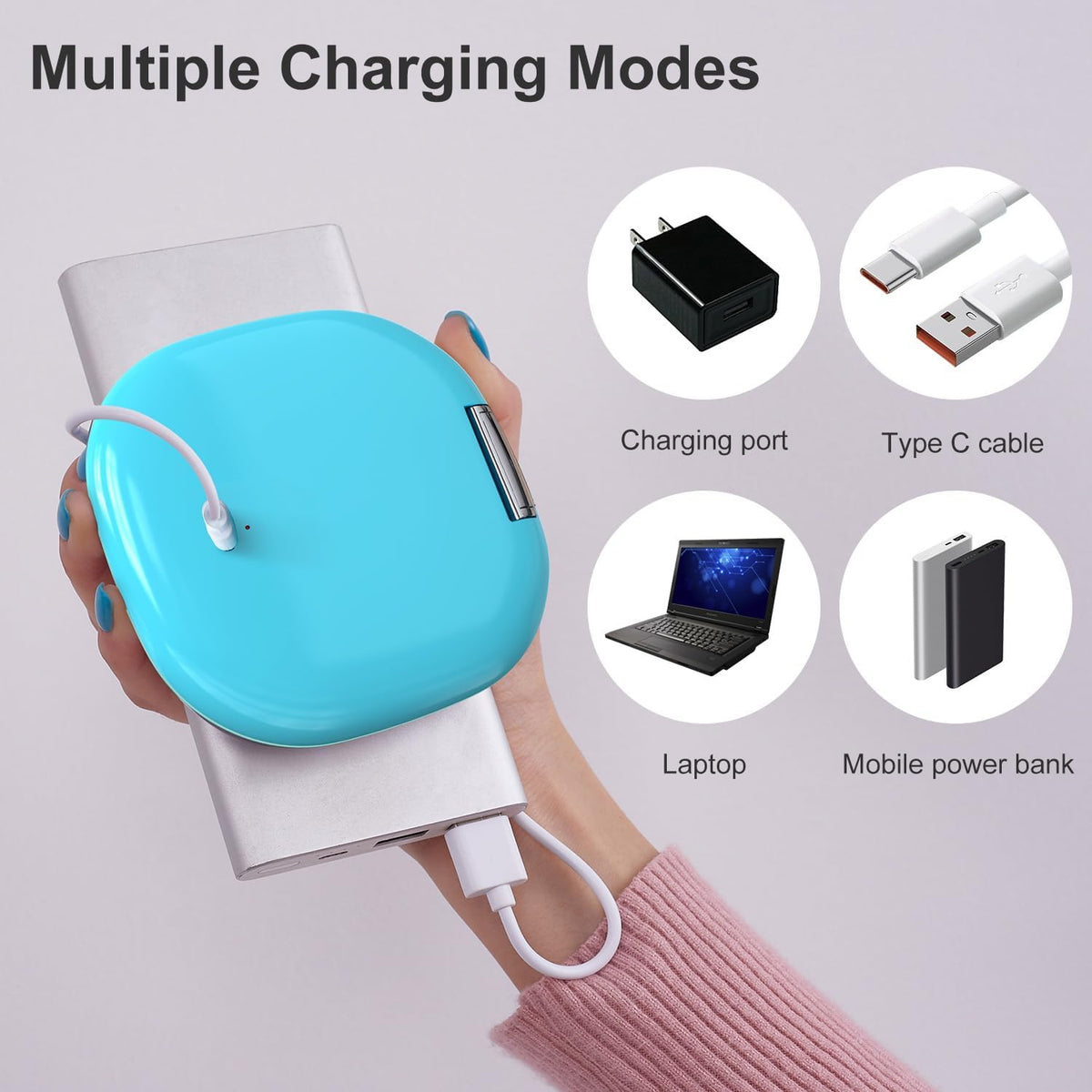 Mocado Compact LED Travel Makeup Mirror - 4 Inches 1X/10X Magnification Travel Mirror with Light