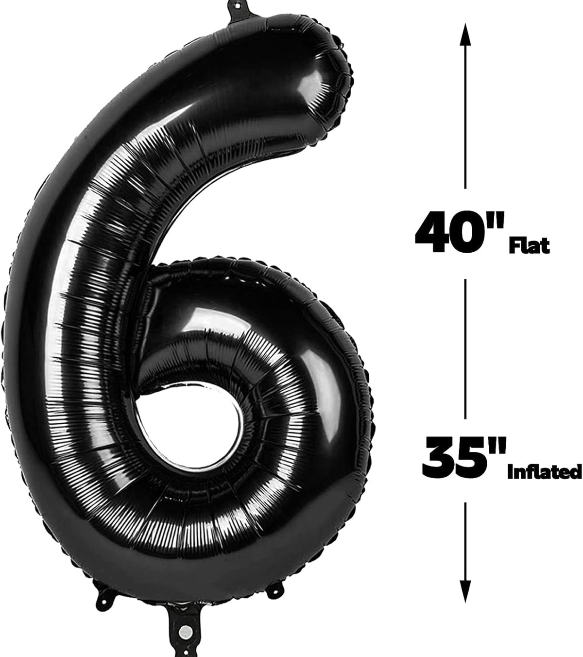 40 Inch Black Mylar Foil Number 26 Birthday Balloon, 26 Boy Girl Party Decorations Supplies, Big