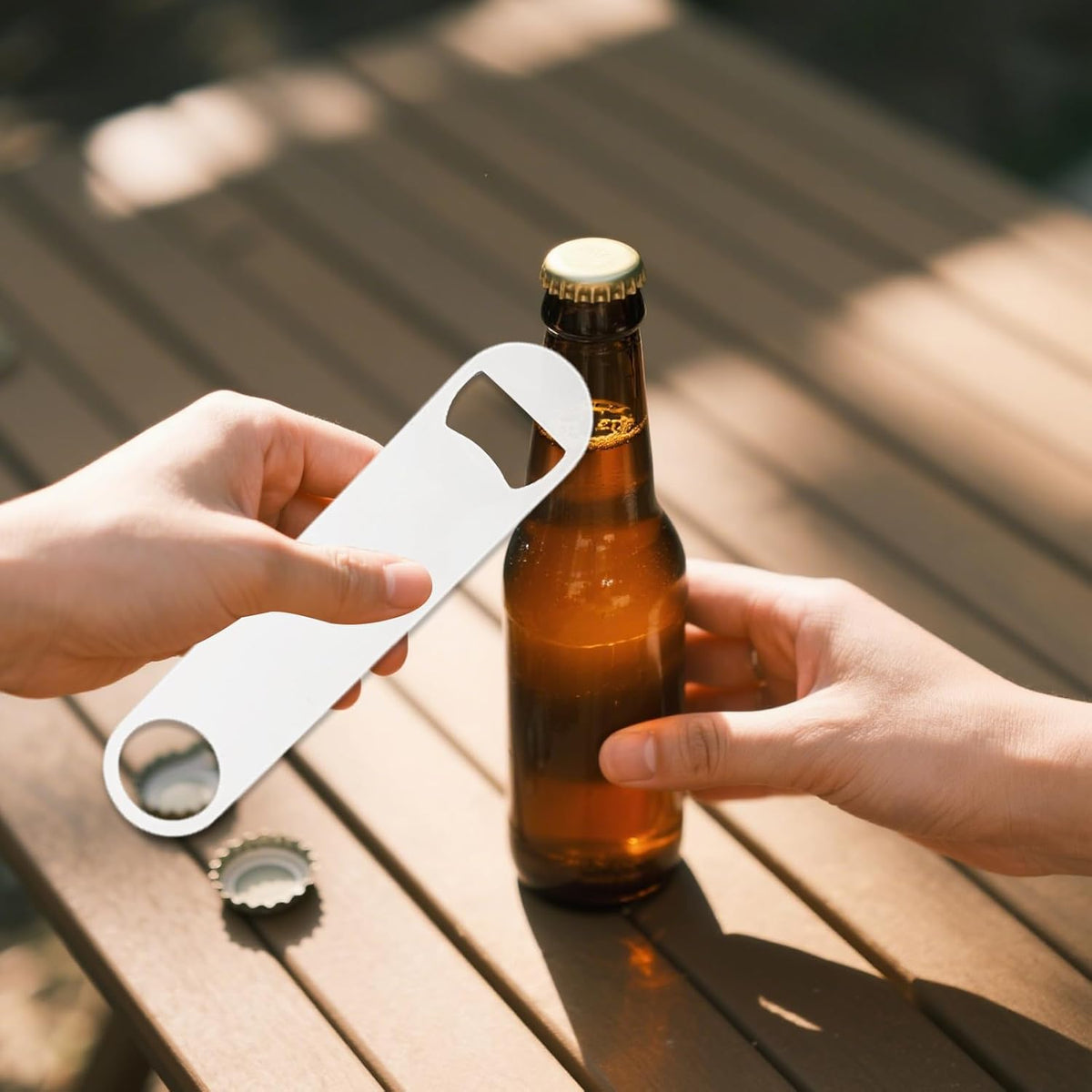 25 Pcs Sublimation Bottle Opener Personalized Blanks Flat Beer Bottle Opener Stainless Steel