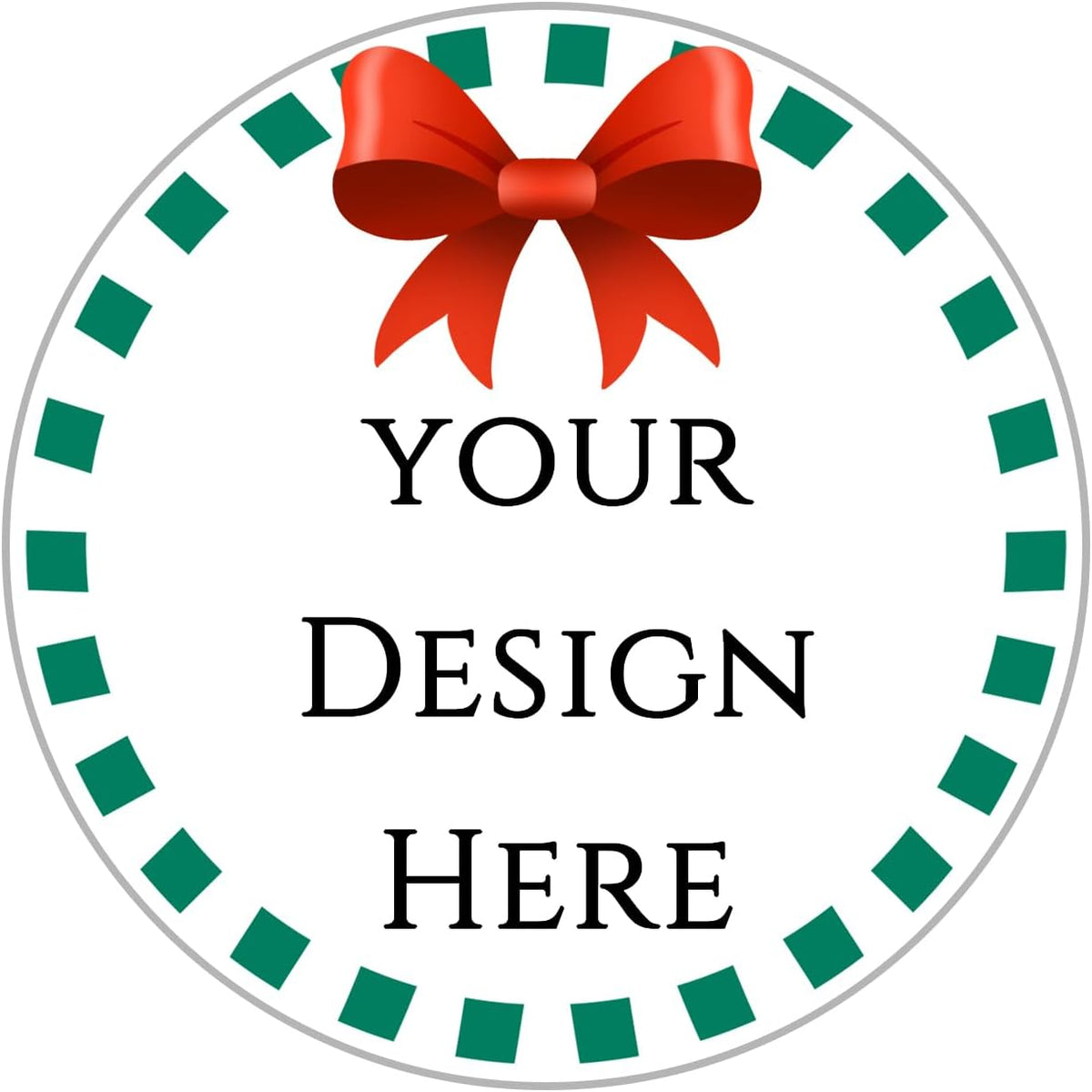 100-1000pcs Custom Stickers Merry Christmas Stickers Personalized Labels Adhesive Xmas Decorative