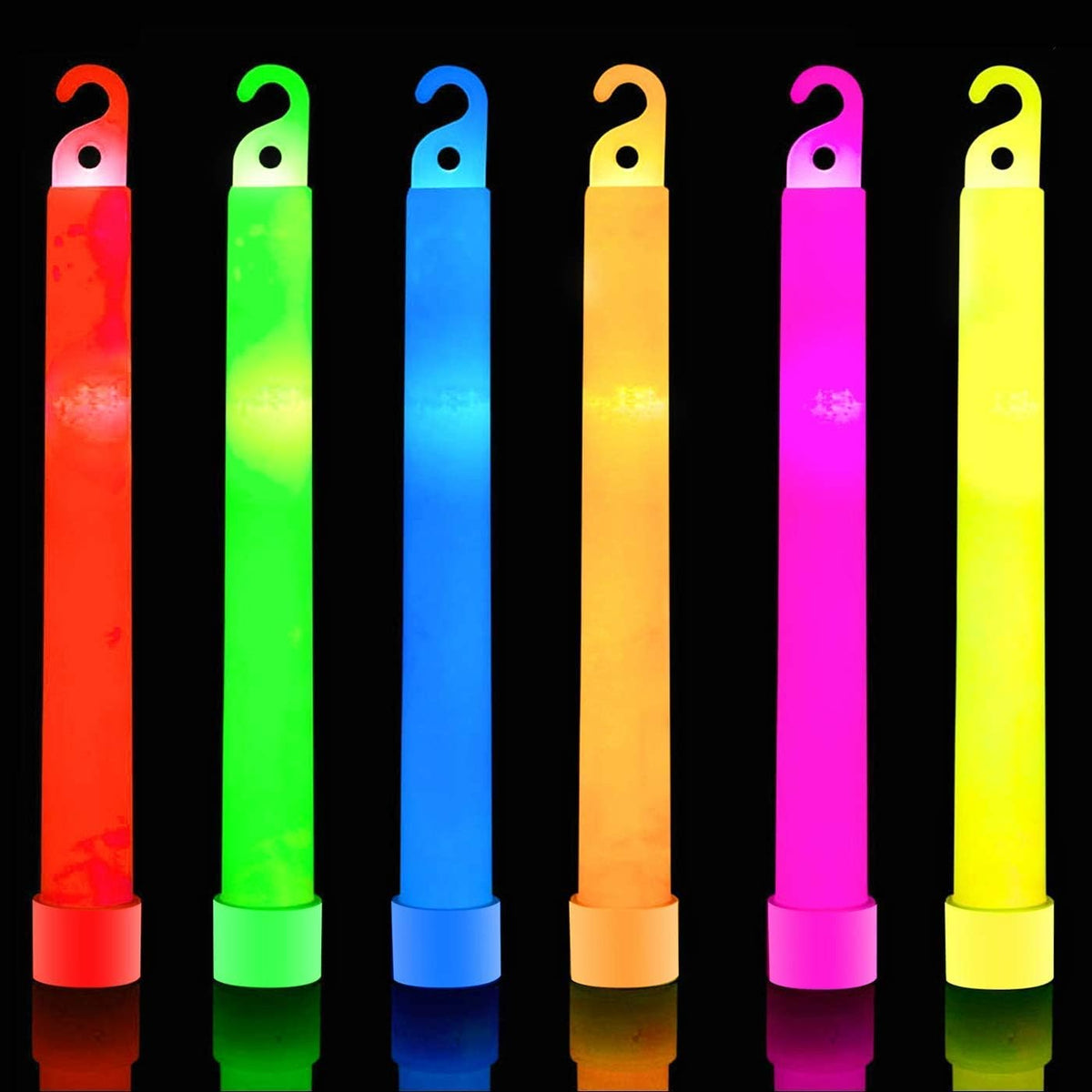 32 PCS Ultra Bright 6 Inch Glow Sticks - Emergency Bright Chem Glow Sticks with 12 Hour Duration