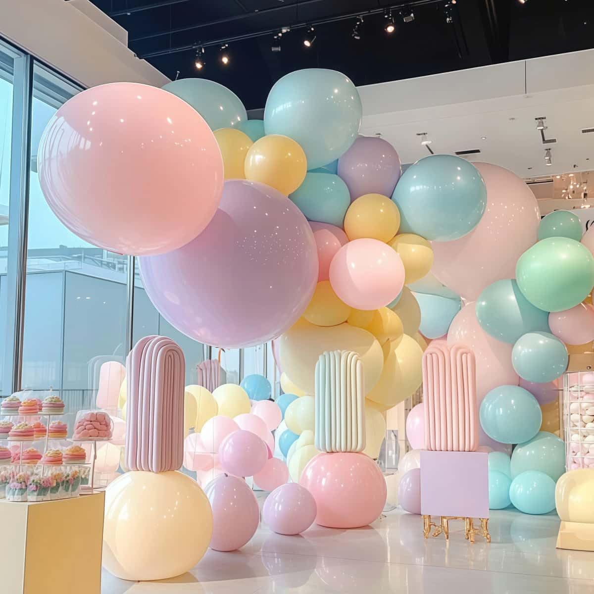 32 Pack Pastel Balloons 36 inch Multicolor Macaron Balloon for Valentine's Day Girls Birthday Baby