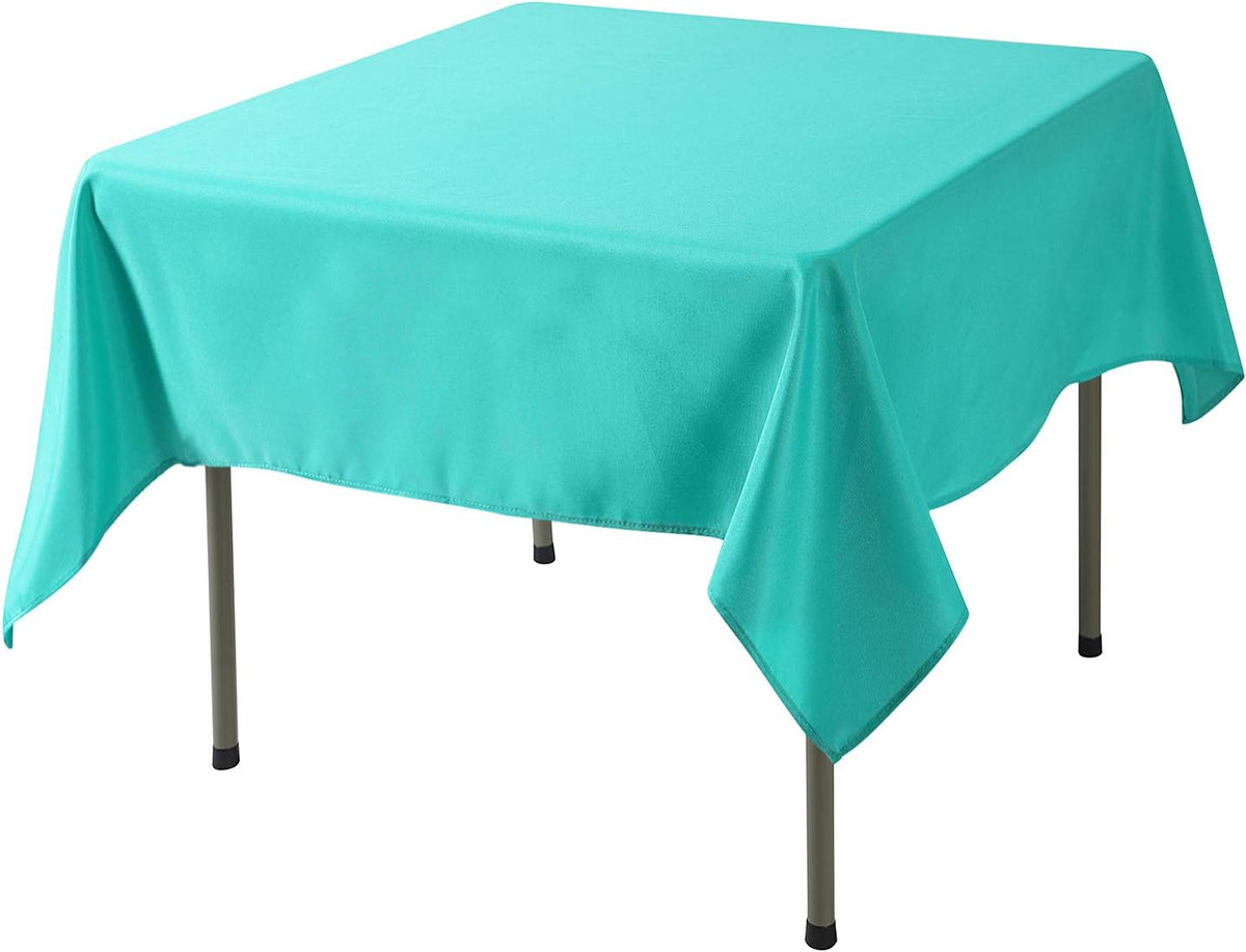 Cupuamon Square Tablecloth 70x70 inch Washable Polyester Fabric Table Cloth for Wedding Party