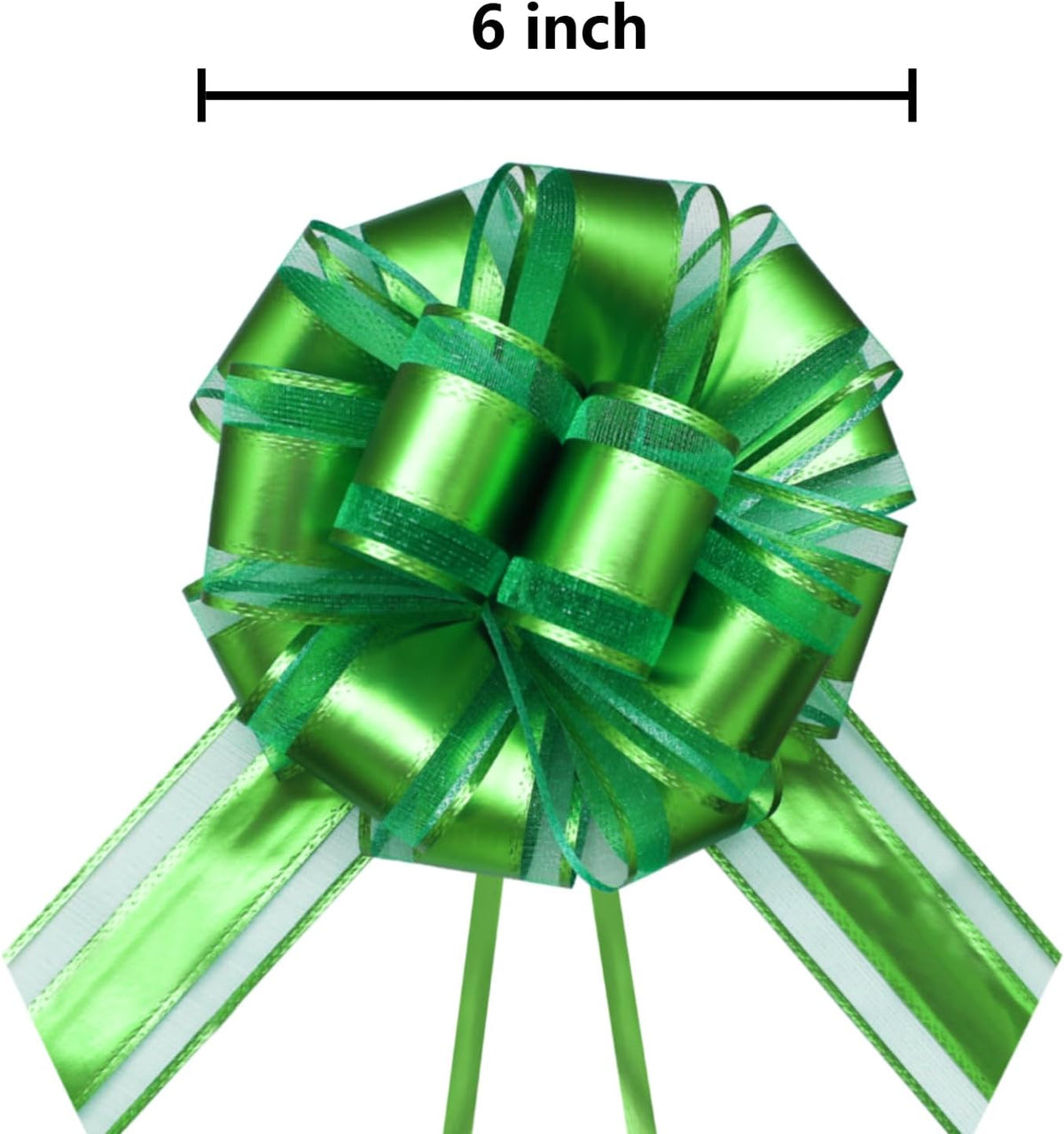 7 Pieces Large Pull Bows, 6 inche, Big Bow for Gift Wrapping, Christmas Party Birthday Gift