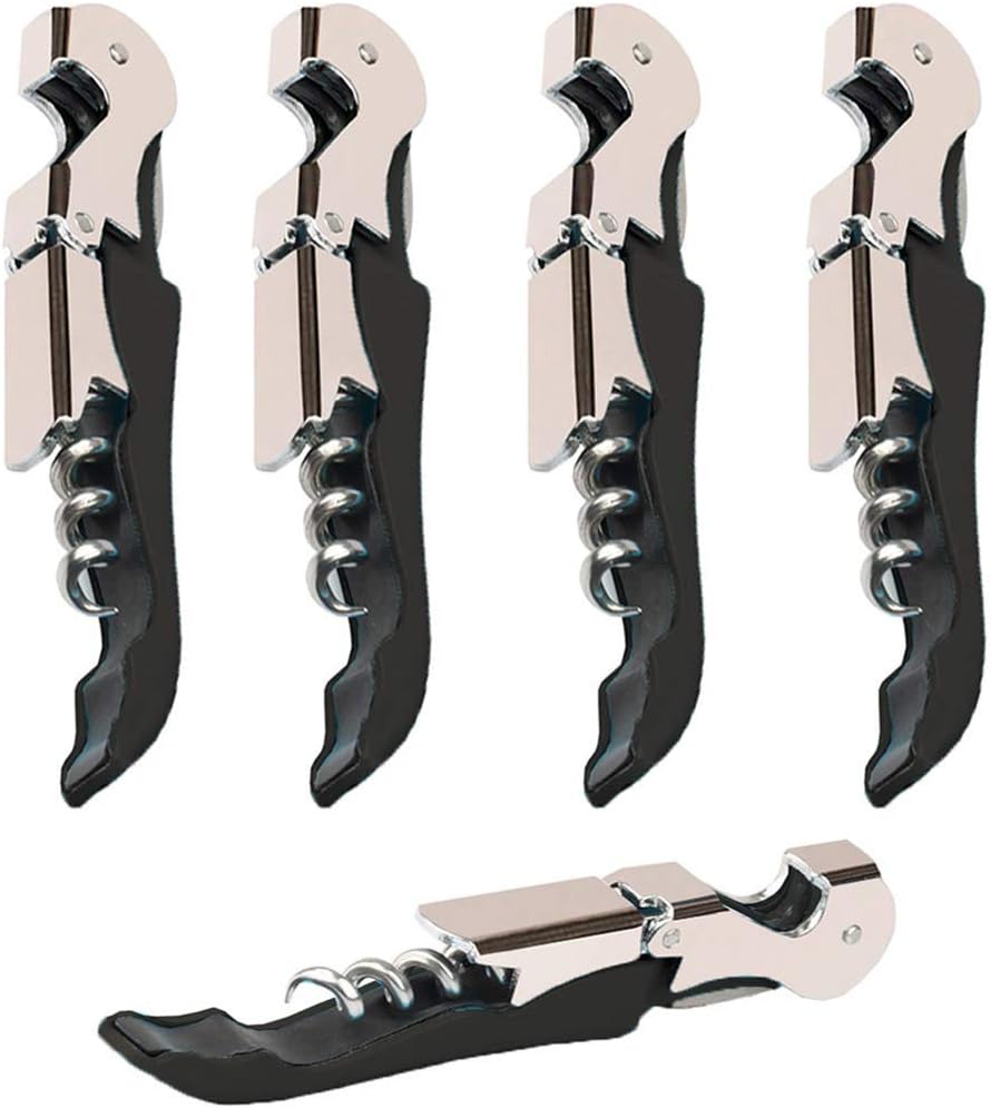 Professional Waiter Corkscrew Wine Openers Set (4 PCS),Upgraded with Heavy Duty Stainless Steel