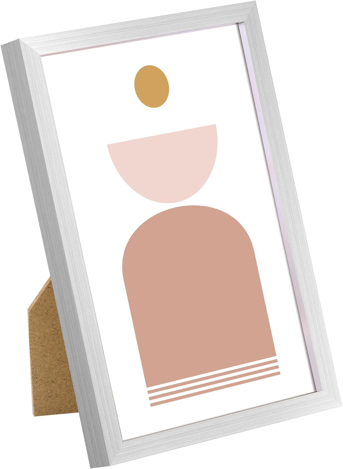 upsimples 4x6 Picture Frame Set of 3, Made of High Definition Glass for 4 x 6, Wall and Tabletop