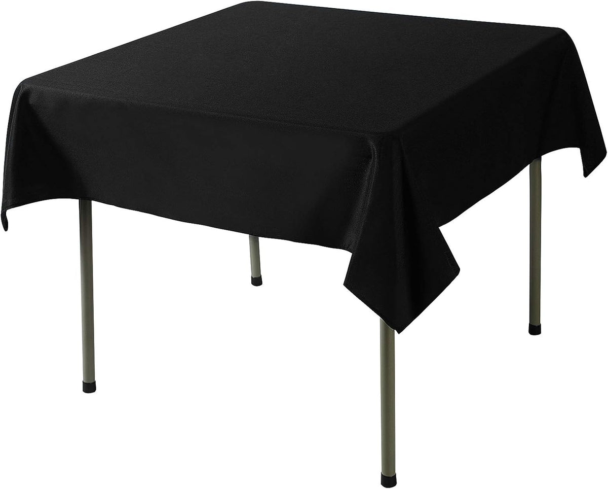 Cupuamon Square Tablecloth 52x52 inch Washable Polyester Fabric Table Cloth for Wedding Party