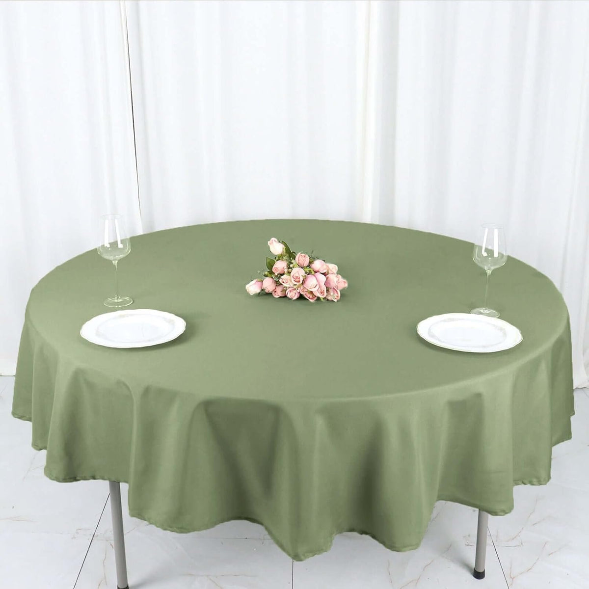 Efavormart Round Tablecloth, 90 Inch Stain & Wrinkle Resistant Washable Table Cloth, Decorative