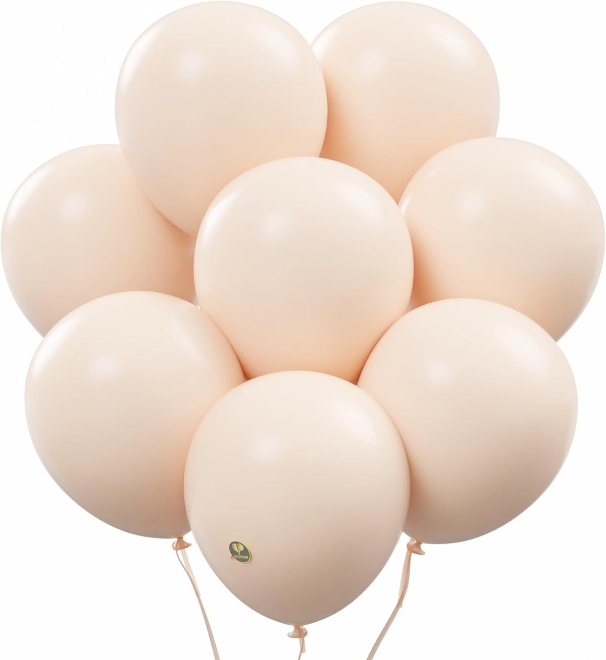 AFTERLOON® Biodegradable Balloons 50 pcs Pastel Blush 10 Inch, Matte Color Thickened Extra Strong