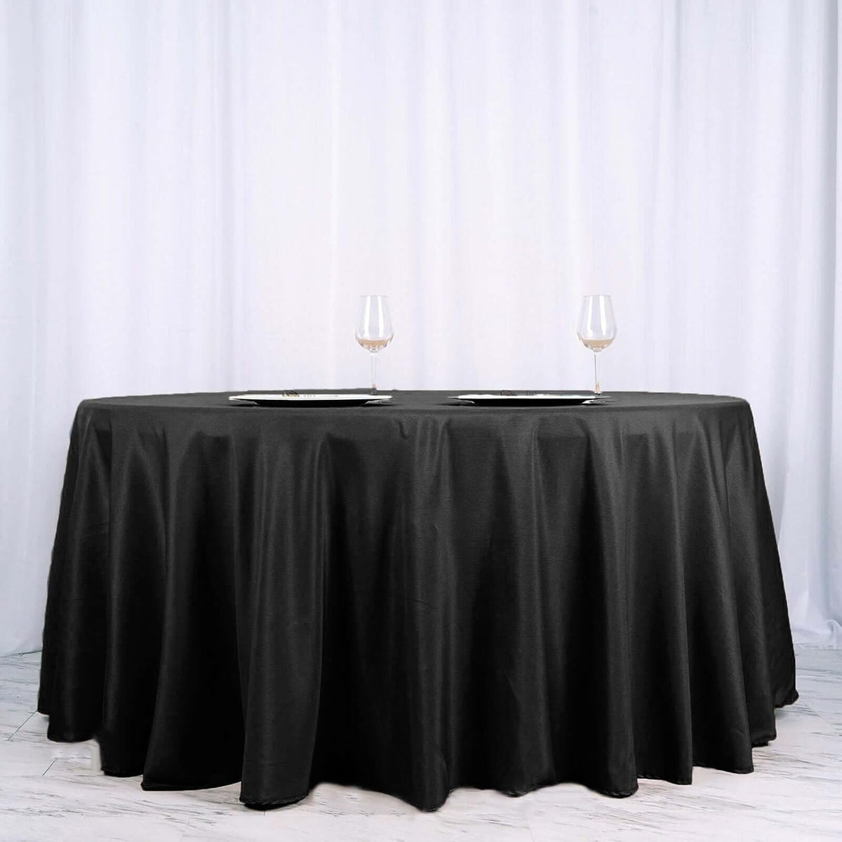 Efavormart Round Tablecloth, 120 Inch Stain & Wrinkle Resistant Washable Table Cloth, Decorative