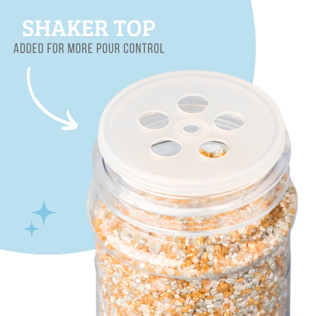 Sweets Indeed Sprinkles, Edible Sprinkle Sugar Mix, Perfect for Cake Decorations, Baking, Ice