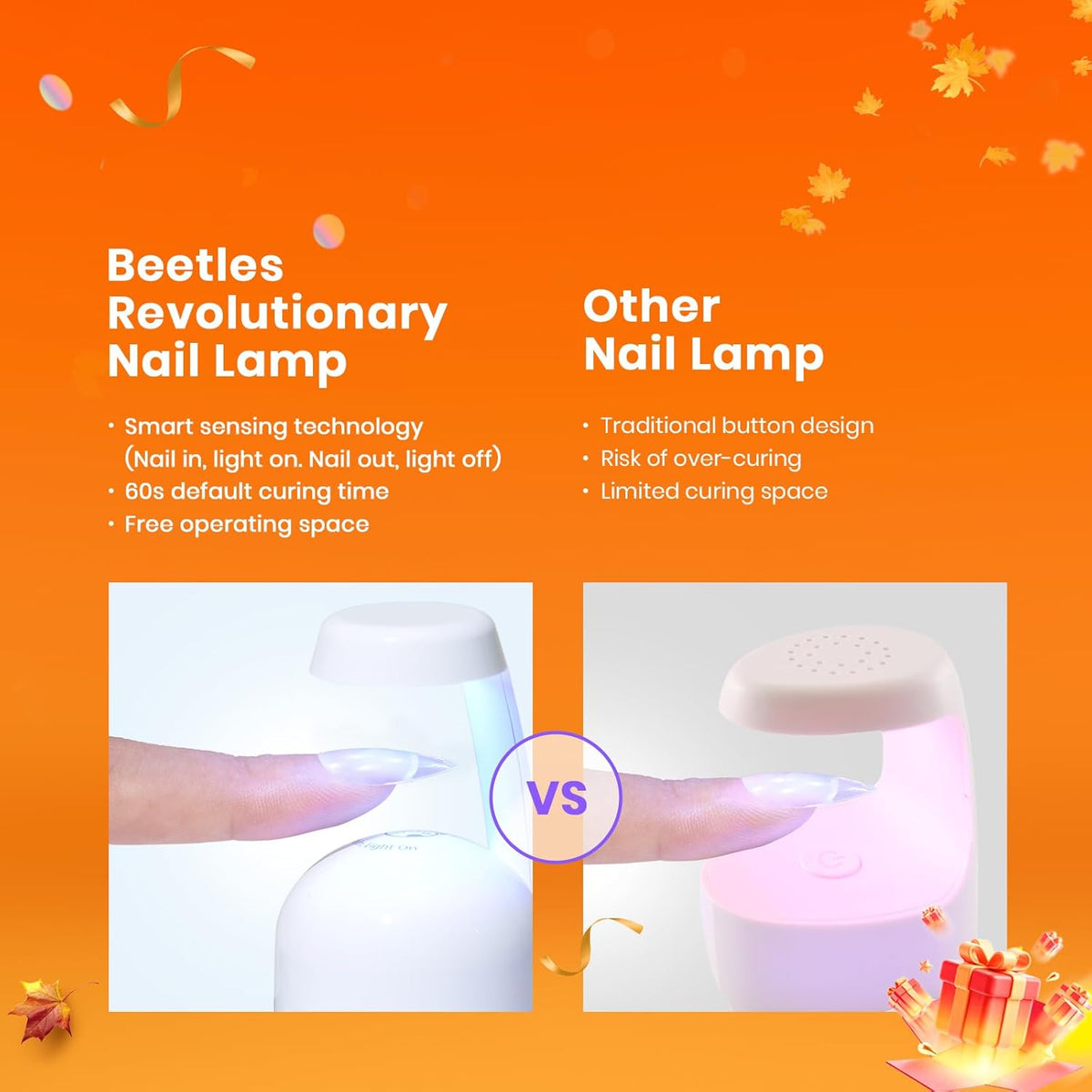 Beetles Gel Nail Extension Kit Almond Shape, Easy 9 in 1 Glue Uv Led Set Etch X Nail Tips Short