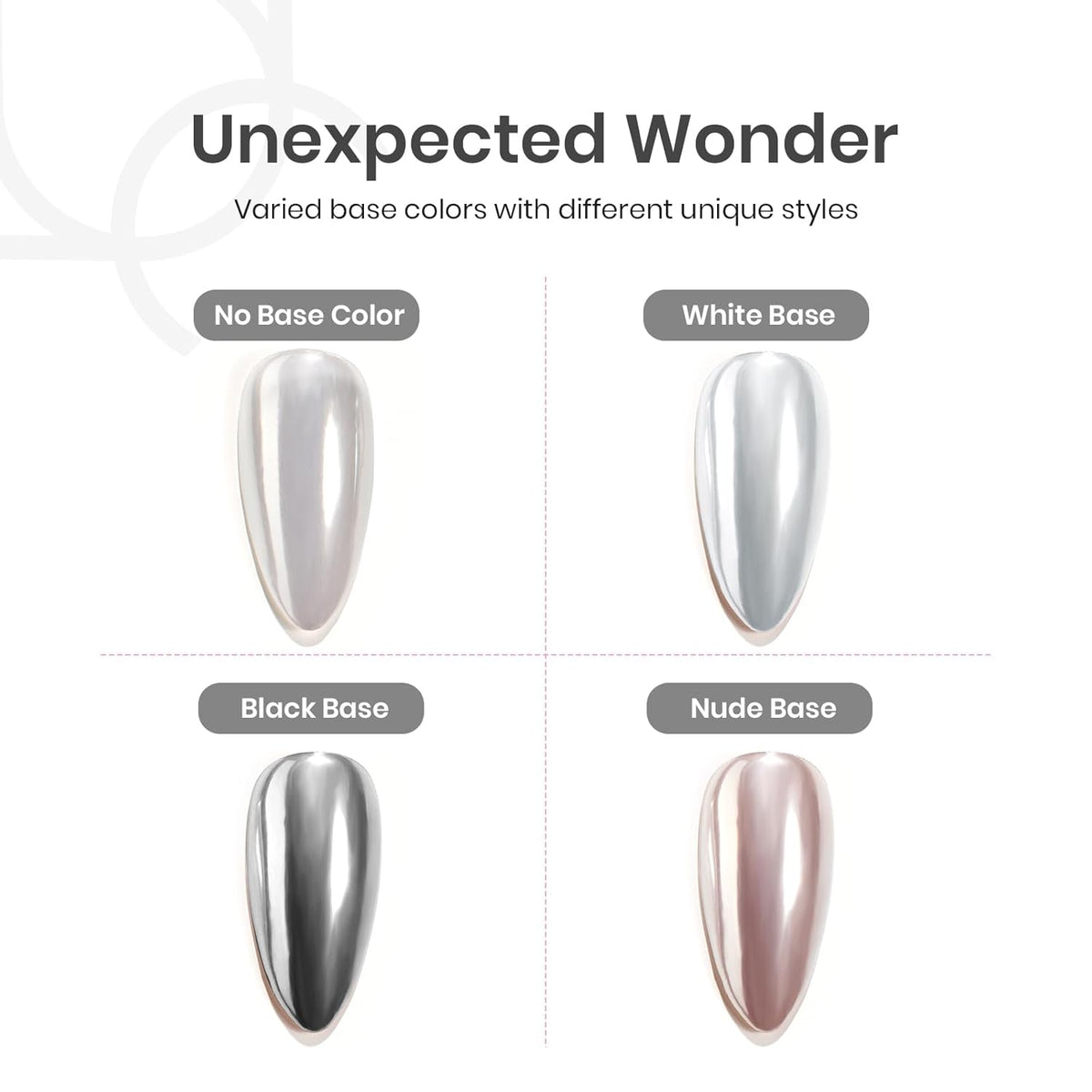 Beetles Silver Aurora Chrome Nail Powder Pearl Mirror Effect 1g Chrome Powder for Gel Nail Polish