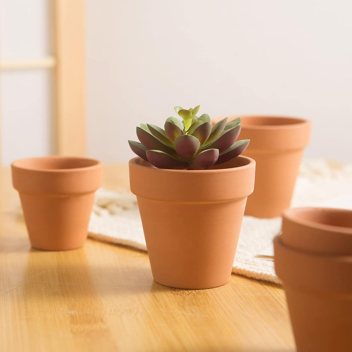 54 Pcs Small Mini Clay Pots 2.1'' Terracotta Pot Clay Ceramic Pottery Planter Cactus Flower Pots