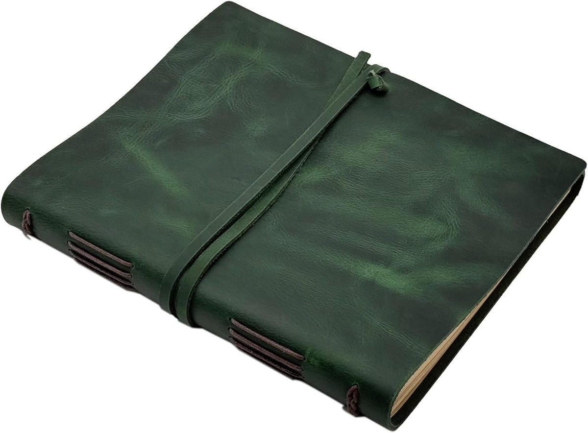 Large Notebook Journal - Genuine Leather Journals for Writing A4 Size Diary 8x10 Inch, Notepad For