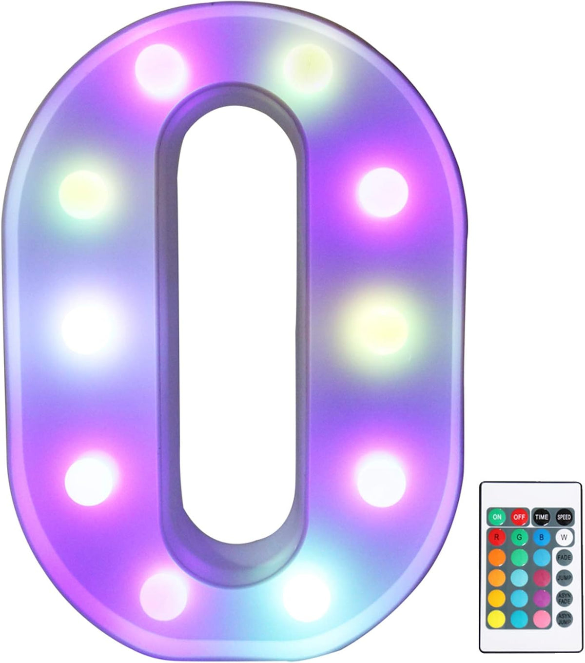 Pooqla Colorful Marquee Letters LED Light Up Letters with Remote, Party Birthday Letter with Lights