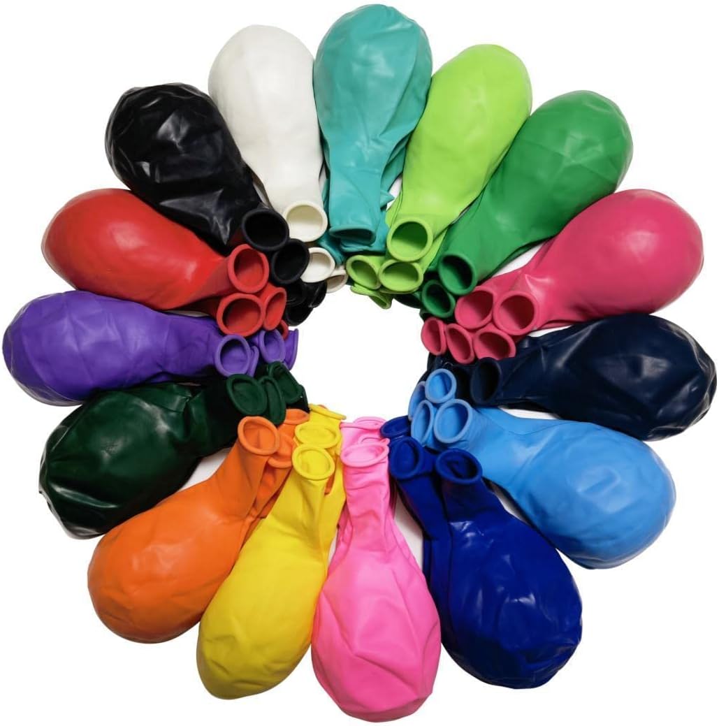 90 Pack 18 inch Balloons 15 Kinds Colors Latex Colorful Party Balloon Bulk for Various Party Events