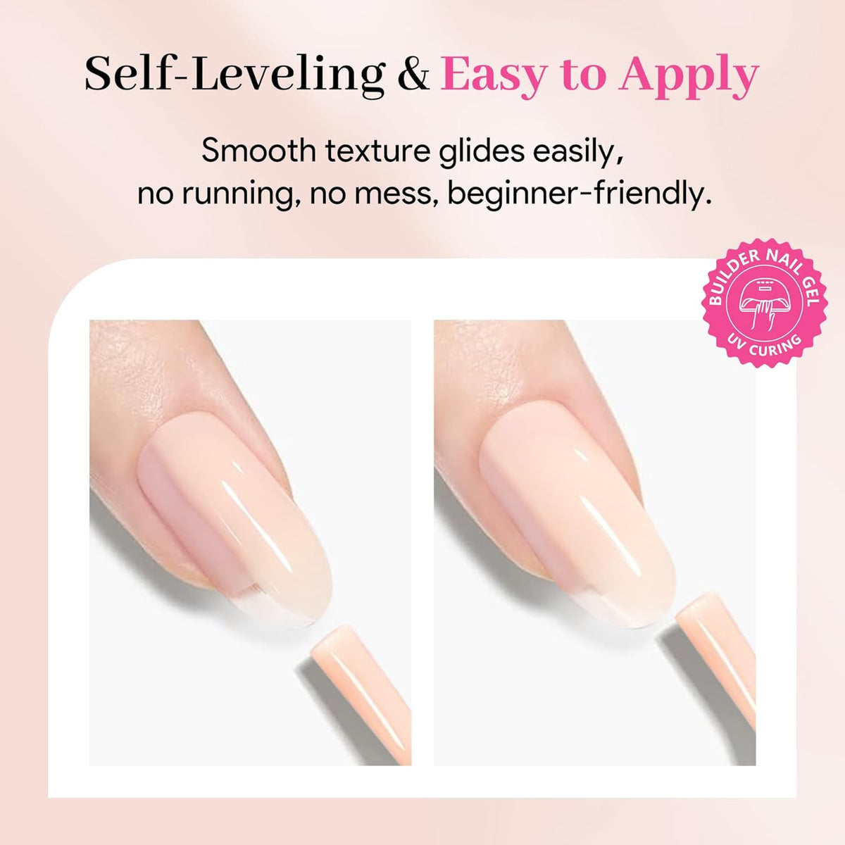 Builder Nail Gel Polish, 8-in-One Building Strengthener Apex Enhancement Extension Hard Jelly Nude