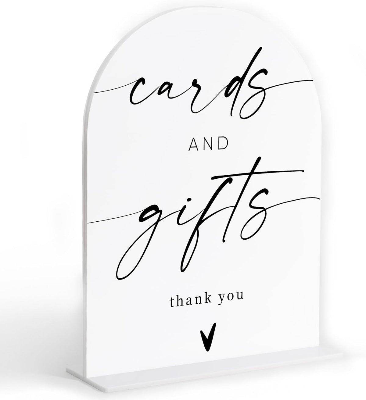 Cards and Gifts Sign, White Arch Acrylic Wedding Sign, Wedding Favors for Guests, Bridal Shower