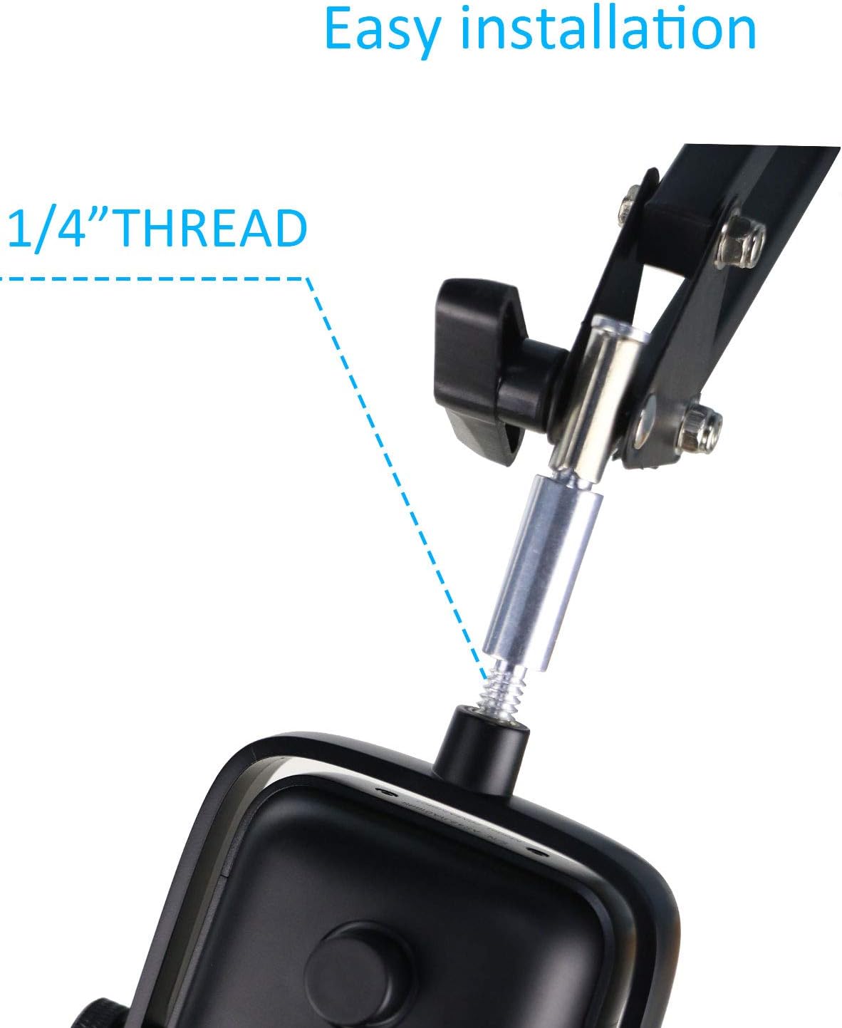 Wave 1 Microphone Stand, Professional Mic Boom Arm Stand Compatible with Elgato Wave 1 USB