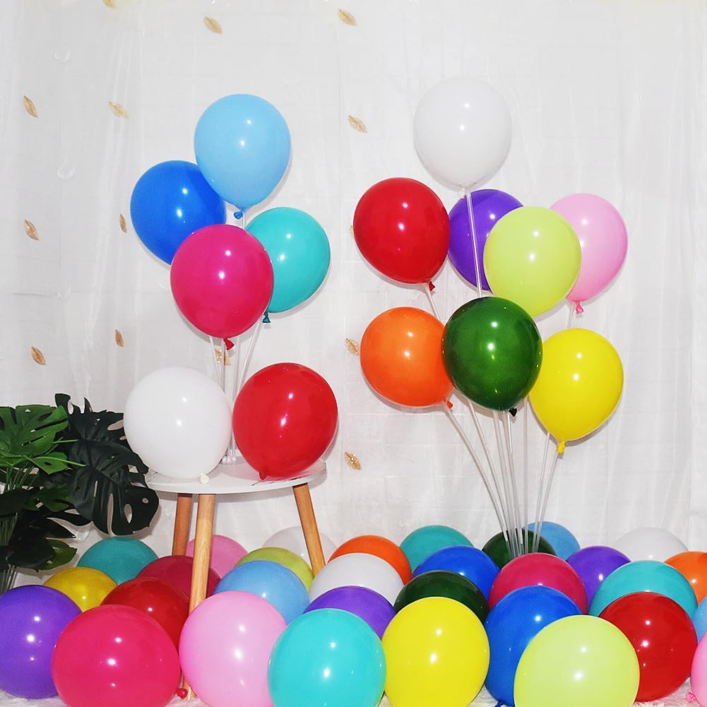 400 Pack Rainbow Balloons 12 Inch Assorted Colors Latex Multicolor Balloon 12 Kinds Colorful Bulk
