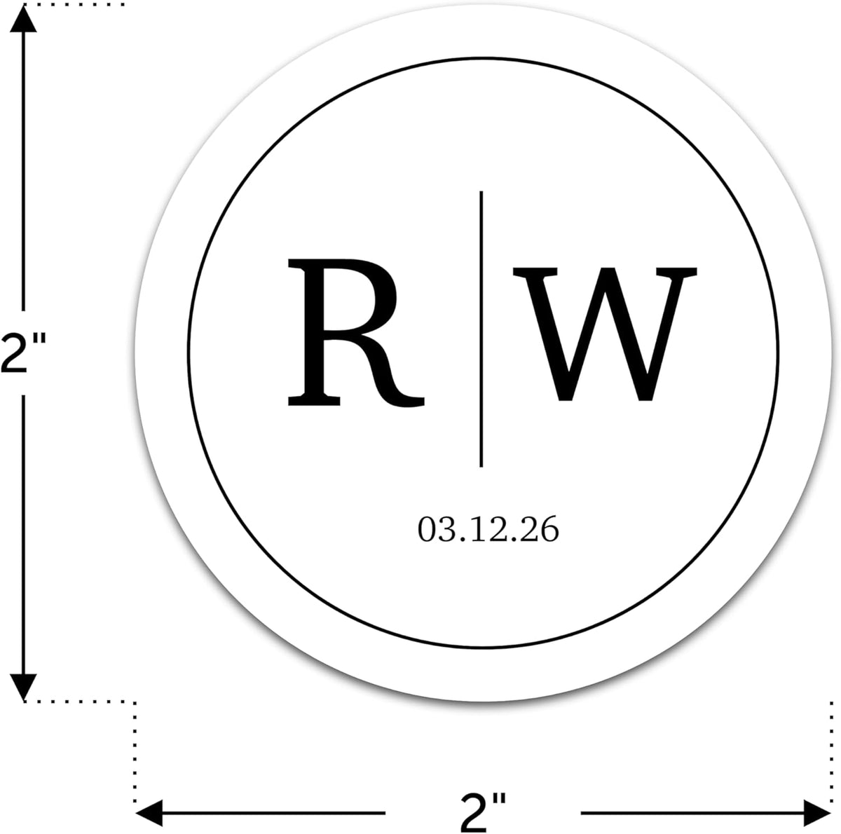 Personalized Wedding Stickers - Custom Wedding Envelope Seals for Invitations, Thank You Cards, and
