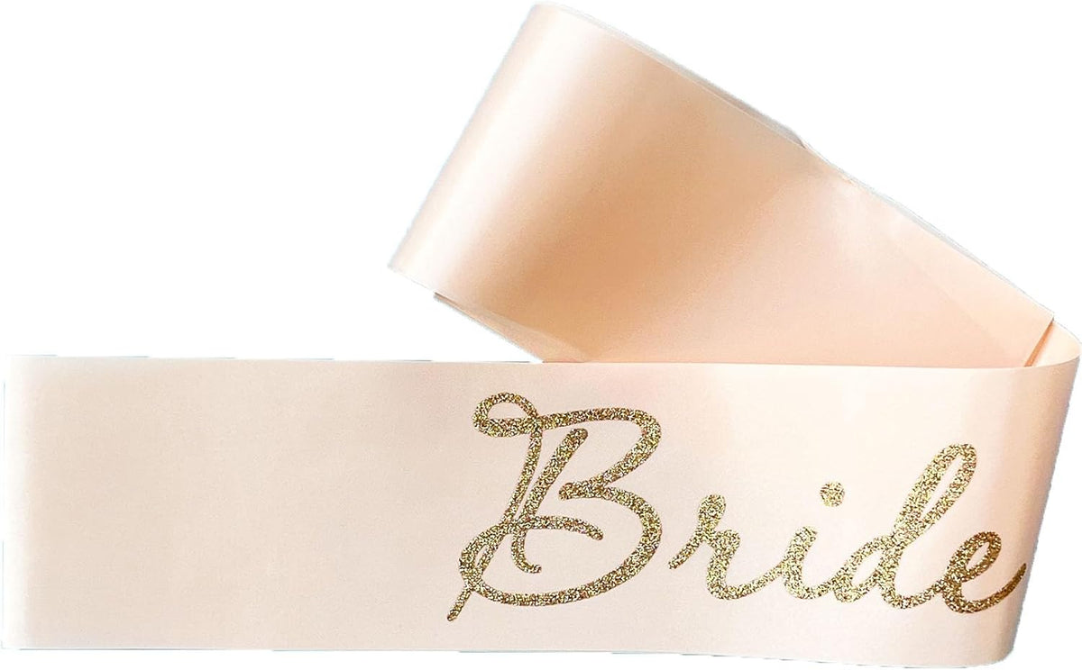 Rose Gold Bride to Be Sash for Bridal Shower Bachelorette Party Wedding Hen Party Decorations