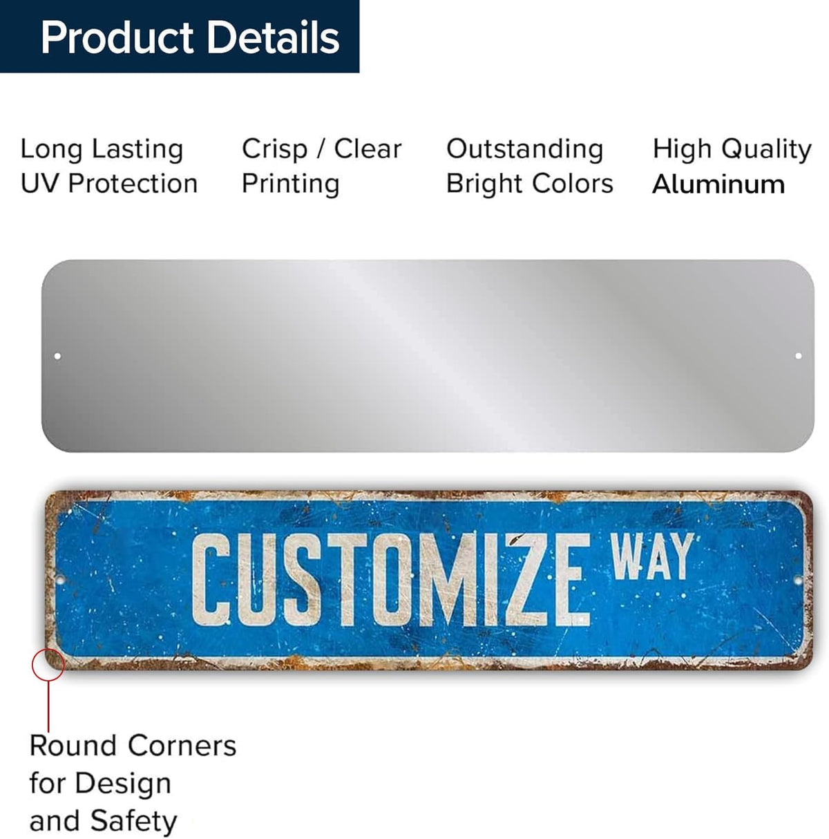 Custom Signs Outdoor Metal, Personalized Street Sign for Home Bar Wall Decor, Indoor/Outdoor Use
