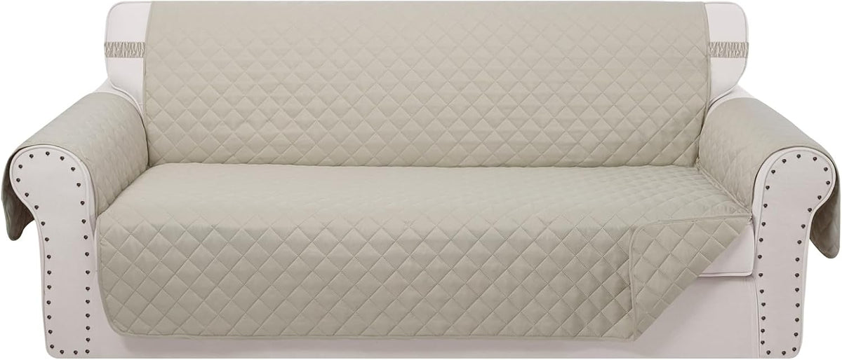 Reversible Oversized Sofa Covers Couch Cover Furniture Protector for Dogs Elastic Straps Water