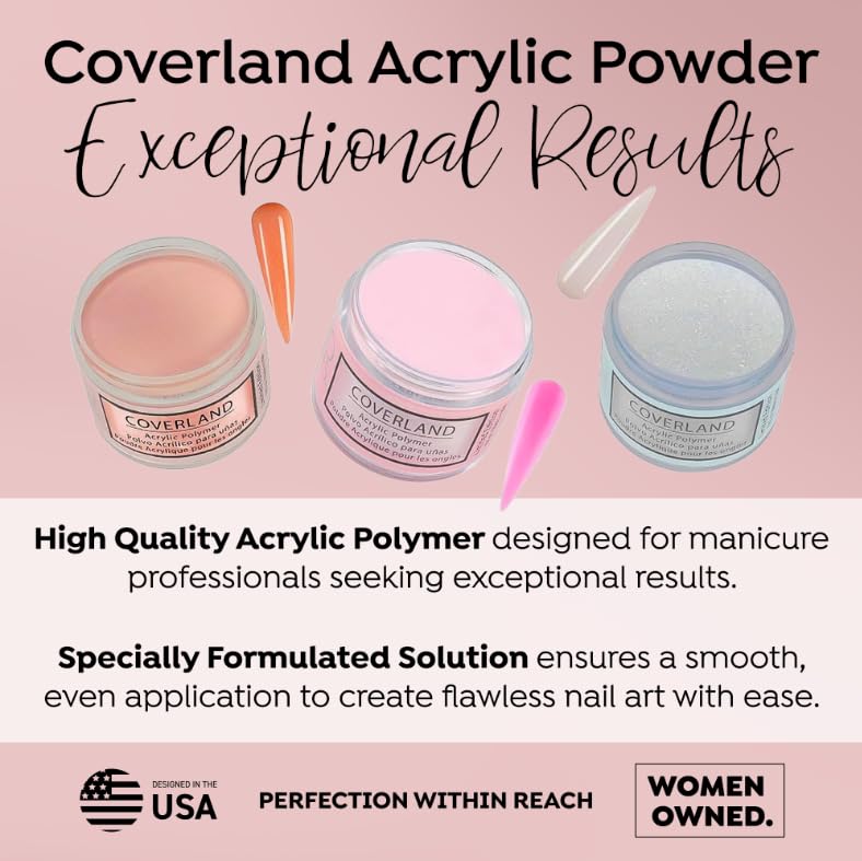 Tones Coverland Acrylic Powder | Sunflower | 1.5 Oz | Limited Edition for Nail Design | Sculpting |