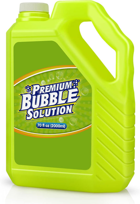 Bubble Solution Refill - 70 Ounce Premium Bubble Liquid Refills for Bubble Machine, Wand, Gun