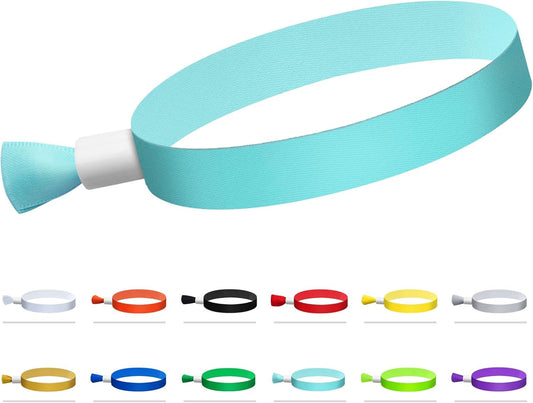 100 Pcs Cloth Event Wristbands, Event Wristbands, Colored Wrist Bands for Events, for Lightweight
