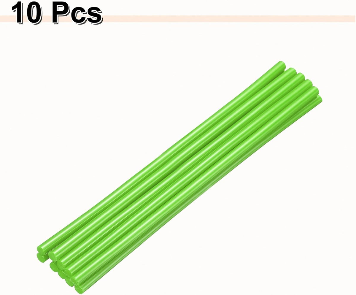 HARFINGTON 10pcs Hot Glue Sticks 0.28" Dia x 9.84" Long EVA Mini Hot Melt Adhesive Glue Stick for