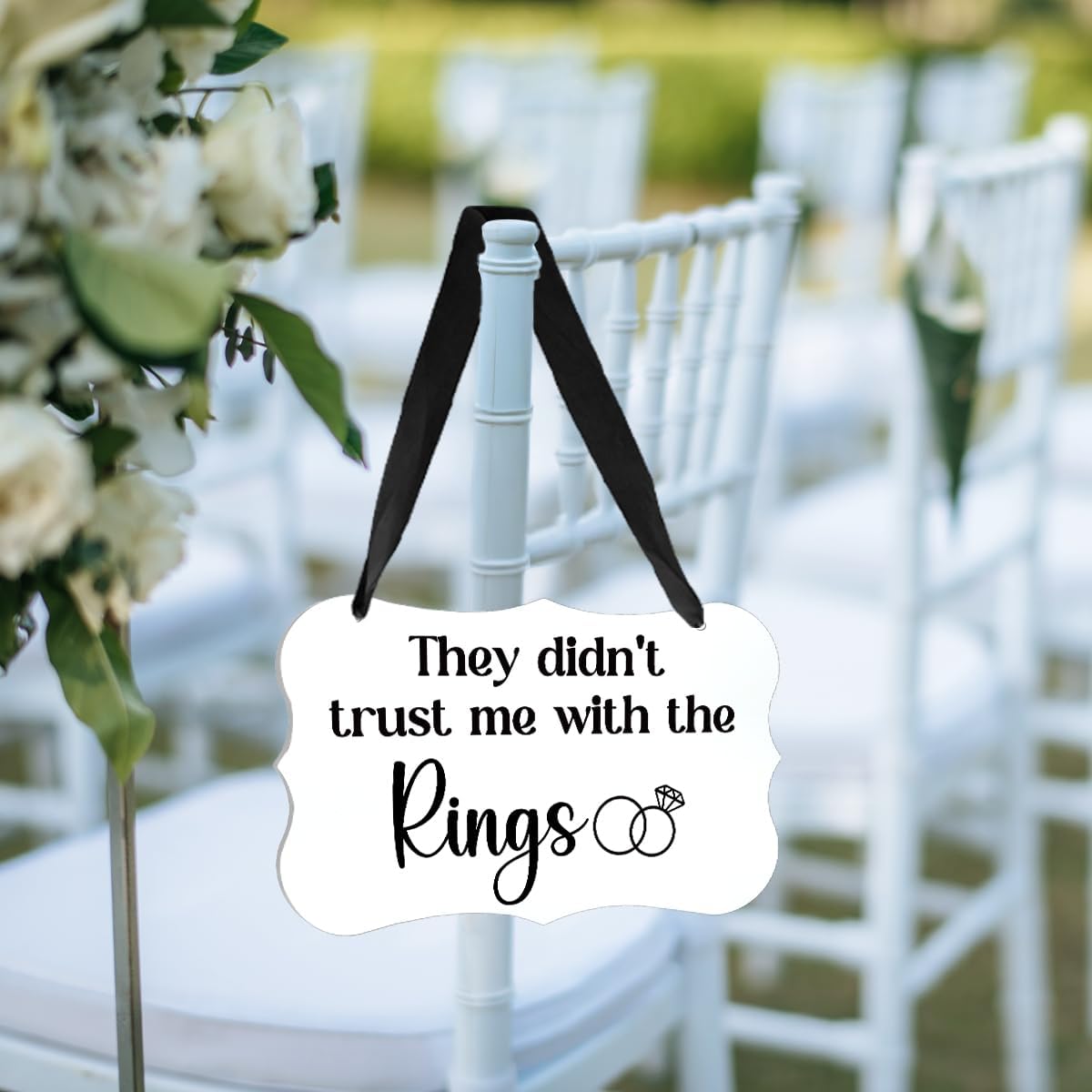 Acrylic Wedding Sign, Ring Bearer Sign, for Rustic Wedding Decor Signs, Acrylic Wall Art With