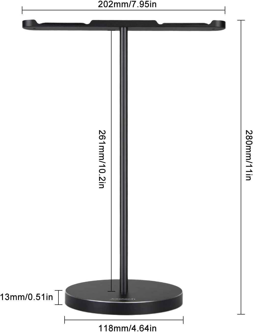 Dual Aluminum Headphones Stand Holder, Showcase Multi Headphones with Solid Heavy Base, Compatible