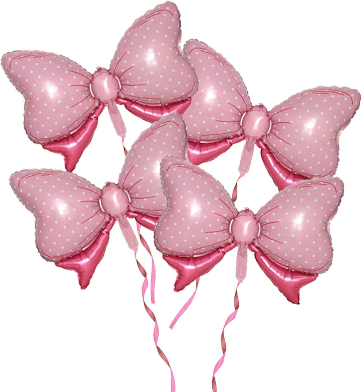 36 Inches Bow Foil Balloon Huge Bowtie Pink Balloon for Baby Shower, Wedding, Kids Theme Party