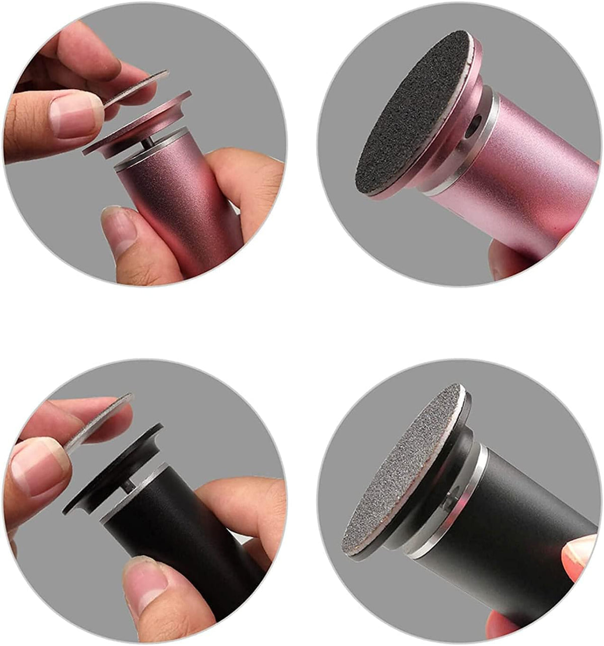 120pcs Replaceable Sandpaper Refill Discs for Electric Foot File Callus Remover Dead Skin Removal