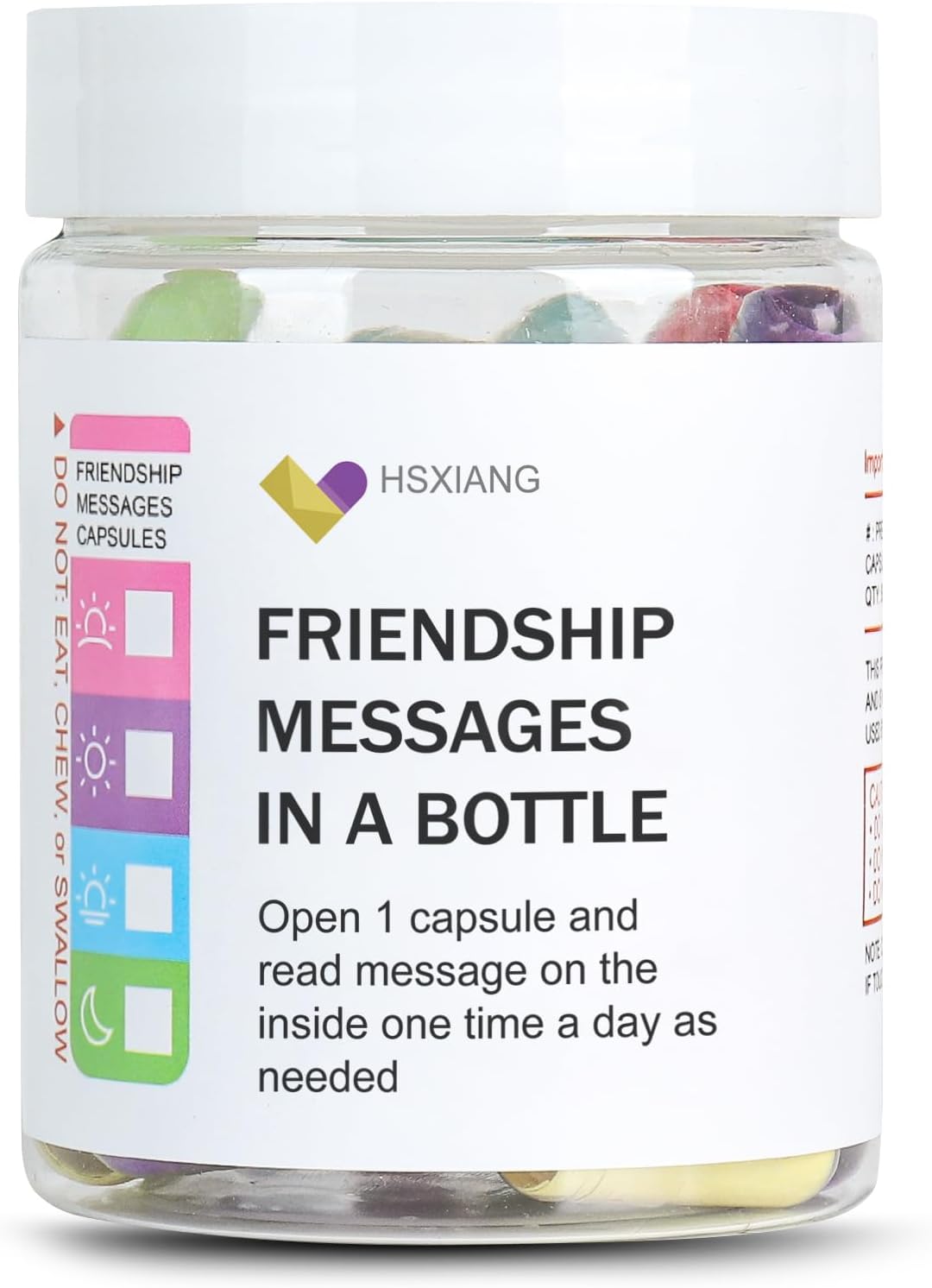 Friendship Messages in a Bottle（5oz）,Friendship Gifts for Your Bestfriend,Women,BFF, Sister, 50PCS
