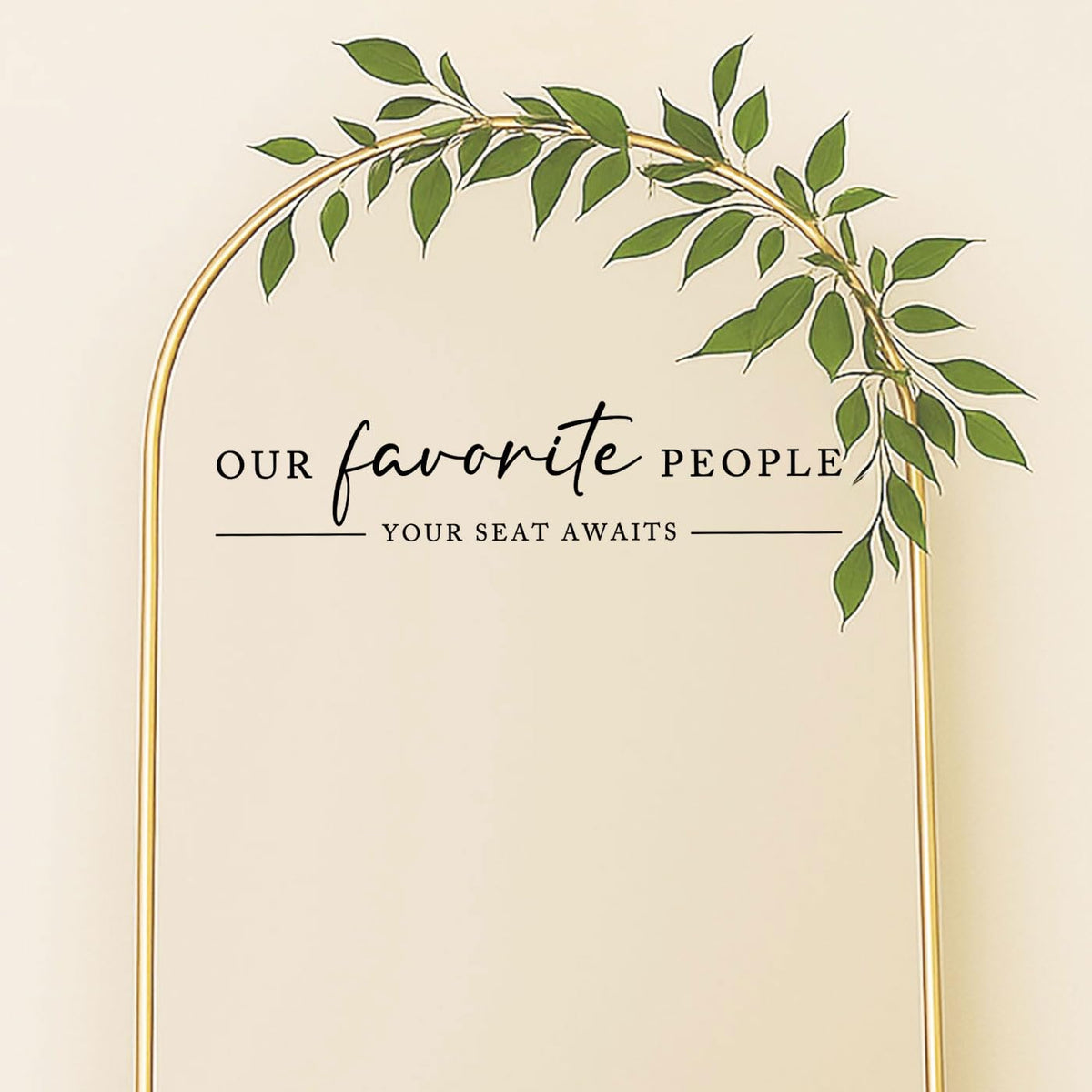 Our Favorite People Vinyl Decal, Find Your Seat Vinyl Decal, Wedding Sign Decal, Seating Chart