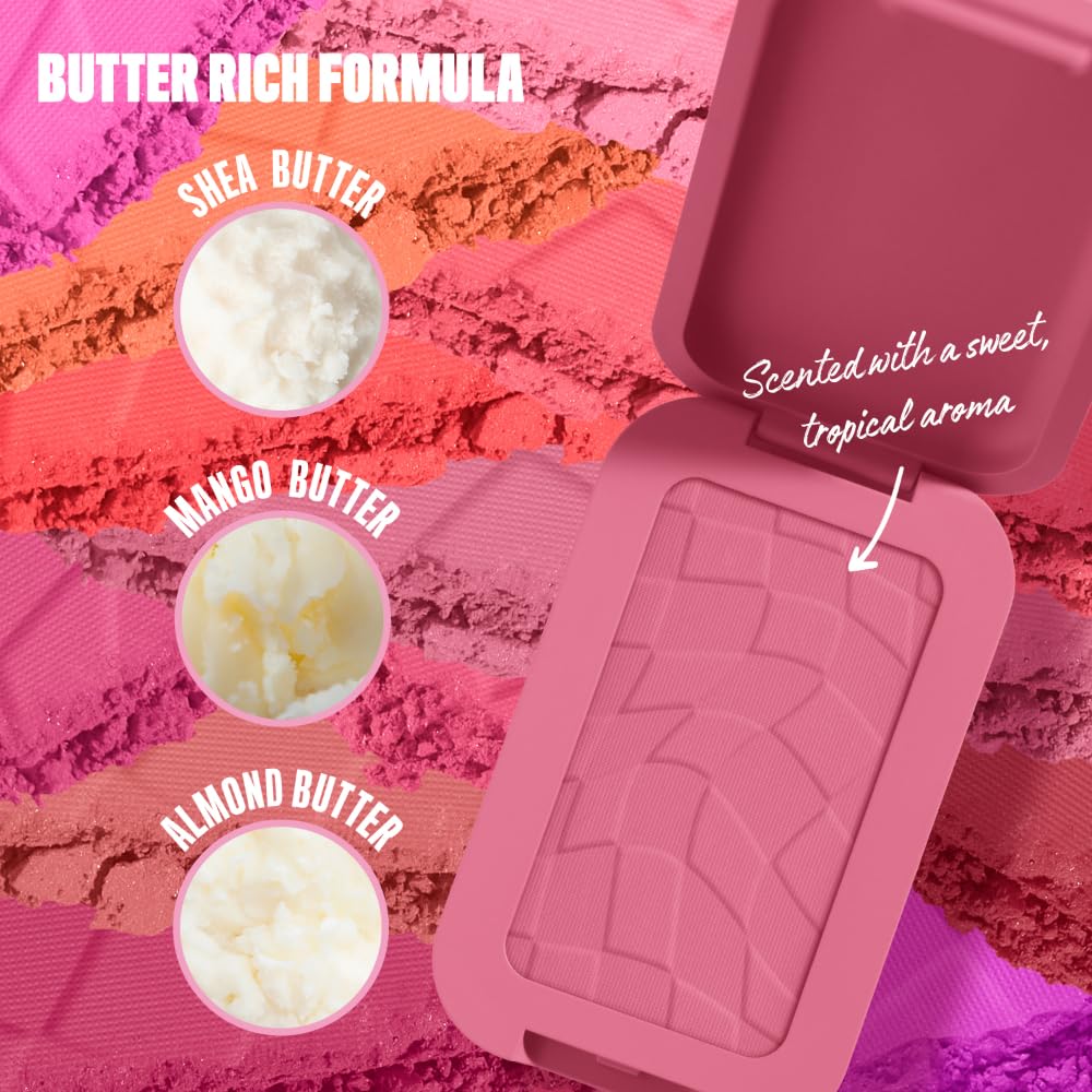 NYX PROFESSIONAL MAKEUP Buttermelt Powder Blush, Fade and Transfer-Resistant Blush, Up to 12HR Make
