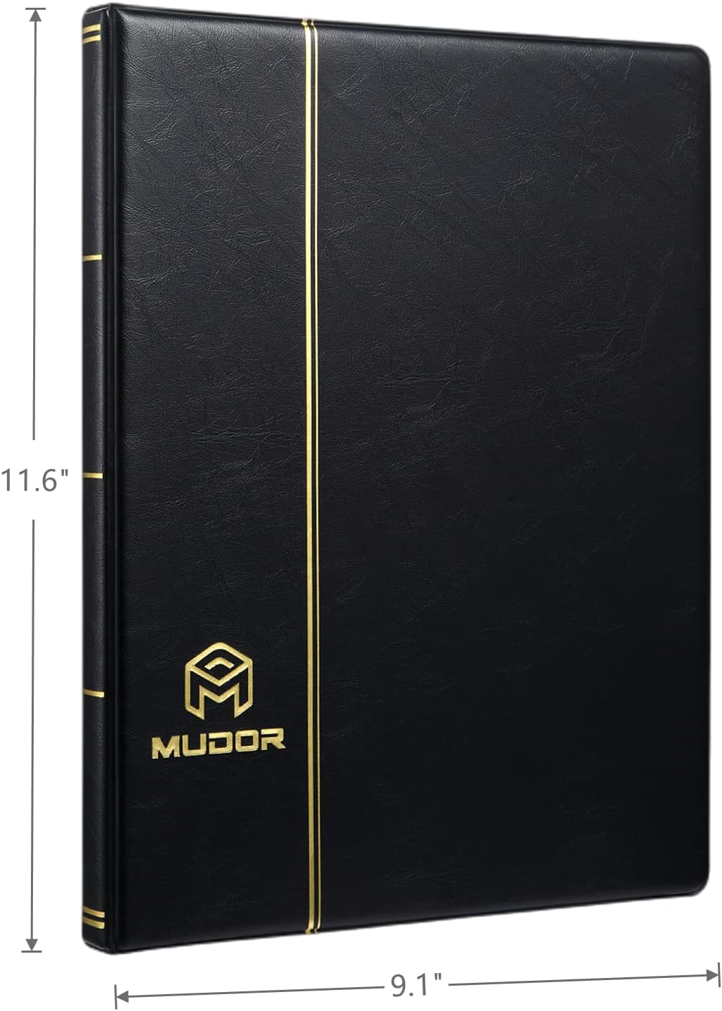 MUDOR Stamp Collecting Album for Collectors, 5 Rows Pockets, 10 Sheets Stamp Stockbook