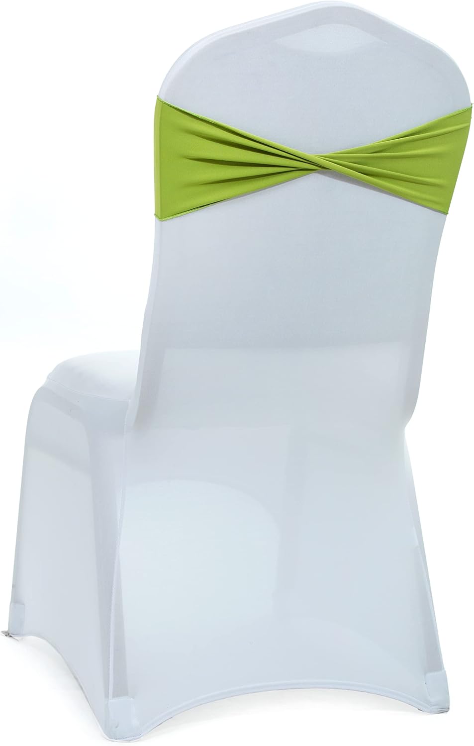 MDS Pack of 150 Spandex Chair Sashes Bows Elastic Stretch Dining Chair Bands Ties Without Slider